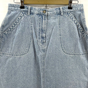 Casual Frayed Cutoff Denim Skirt Size 10