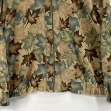 Teddi Women's Light Jacket Pockets Autumn Maple Leaf Plants Vtg Brown Size XL