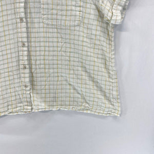 Universal Thread Women's Button Blouse Picnic Plaid Blue Yellow White Size XL