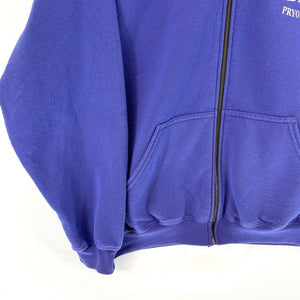 Gildan Men's Full Zip Hoodie BIG Electric Pryor OK Workwear Purple Size L