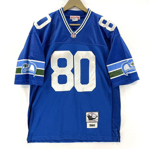 Mitchell & Ness Men's NFL Football Jersey Throwback  Seahawks 80 Largent Size 48