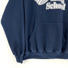 Gildan Men's Sweater Hoodie King School Knight Crown Relaxed Navy Blue Size M