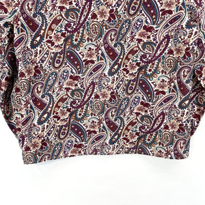 Feminine Purple Floral Top Size S