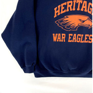 Russel Athletic Men's Sweatshirt Heritage War Eagles Sports Navy Blue Size 2XL