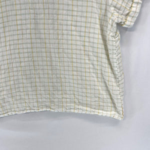 Universal Thread Women's Button Blouse Picnic Plaid Blue Yellow White Size XL