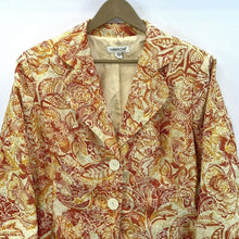 Fitted Tapestry Jacket Red Yellow Size XL