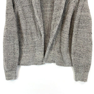 Gap Women's Knit Sweater Open Cardigan Cozy Cottage Relaxed Heather Gray Size L