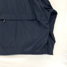 North End Men's Windbreaker Jacket Zip Up Beaver Stitching Navy Blue Size XL