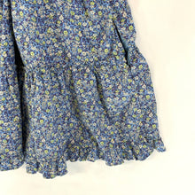 Universal Thread Women's Flowy Dress Floral Ruffle Criss Cross Blue Size XS