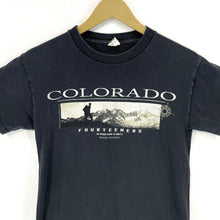 Delta Men's T Shirt Colorado Fourteeners Mountain Expedition Vtg Black Size S