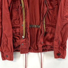 Eddie Bauer Women's Light Jacket Cinch Waist Packable Hood Outdoor Red Size M