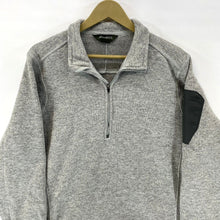 1/4 Zip Knit Pullover Gray Size XL