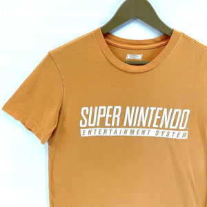 Tailgate Women's Graphic T Shirt Super Nintendo Video Game Fun Orange Size XS