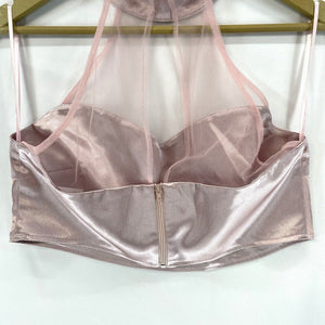 Elegant Sheer Top Light Pink 8