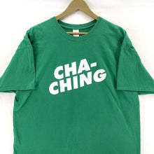 Gildan Men's Graphic T Shirt Cha Ching Deposit Money Souvenir Green Size 2XL