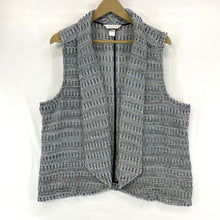 Christopher Banks Nautical Knit Vest Heather Blue Size XL