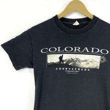 Delta Men's T Shirt Colorado Fourteeners Mountain Expedition Vtg Black Size S