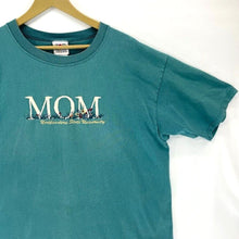 Top Threads Women's T Shirt Mom Stitching Flower Garden Vtg USA Green Size XL