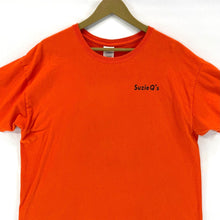 Gildan Men's T Shirt Suzie Q's Fort Smith AR Souvenir Bright Orange Size XL