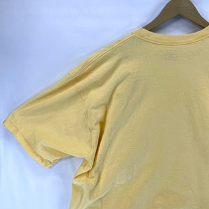 Pluma Women's Cropped T Shirt Gail Family Florist Stitching Yellow Size 2XL