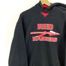 GTM Men's Hoodie Athletic Sweater Red Raiders Sport Arrow Oversized Black Size M