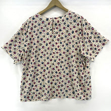 Kathie Lee Women's Polka Dot Blouse Sheer Flowy Office Vtg Beige Size XL