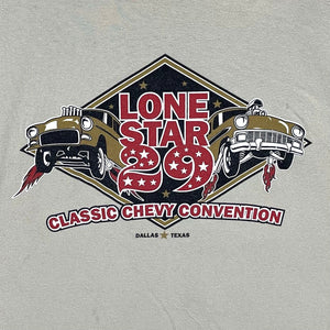 Gildan Men's T Shirt Lone Star 29 Classic Chevy Convention Beige Size 2XL