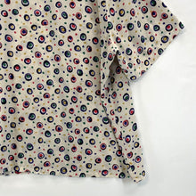 Kathie Lee Women's Polka Dot Blouse Sheer Flowy Office Vtg Beige Size XL