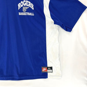 Nike Mens Basketball Jersey Rogers Mountaineers Team Sport Made USA Blue Size XL