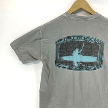 Houndstooth Men's Souvenir T Shirt Buffalo River Country Kayak Canoe Gray Size S