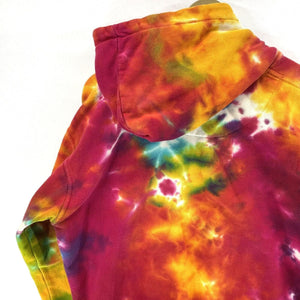 Retro Vision Women's Tie Dye Hoodie Fudge Smiley Face Mackinac Island Size S