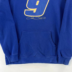 Men's Cutoff Sweater Fleece Nascar Racing 9 Chase Elliot Oversized Blue Size L