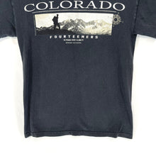 Delta Men's T Shirt Colorado Fourteeners Mountain Expedition Vtg Black Size S