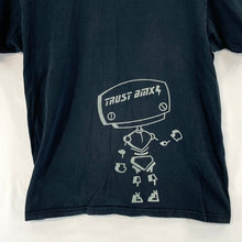 Fruit of Loom Men's Graphic T Shirt Trust BMX Robot Black Size M