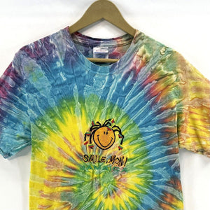 Hanes Men's Tie Dye T Shirt Smile Moni Jamaica Hippie Dreads Souvenir Size M