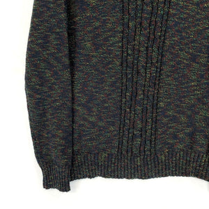 Laura Scott Women's Sweater Cozy Knit Scoop Neck Multicolor Black Size L