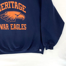 Russel Athletic Men's Sweatshirt Heritage War Eagles Sports Navy Blue Size 2XL