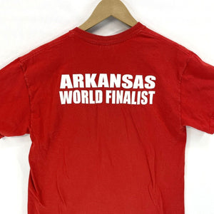 Gildan Men's T Shirt Odyssey Of Mind Creativity Arkansas Razorback Red Size M