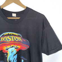 Screen Stars Vtg 1976 Boston T Shirt UFO Debut Album Made in USA Black Size XL