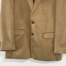 Lauren Ralph Lauren Men's Blazer Two Button Suede Like Pockets Tan Size 42L