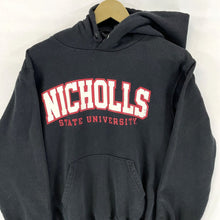 Champion Men's Hoodie Sweater Nicholls State University Sports Black Size S