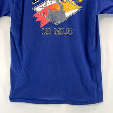 Russell Men's T Shirt Cup Relay Baker to Vegas 120 Mile Vtg Made USA Blue Size L