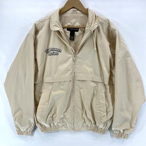 Inner Harbor Men's Coaches Jacket Pockets Ridgerunner Couriers Vtg Beige Size M