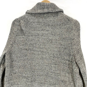 Gap Women's Knit Sweater Open Cardigan Cozy Cottage Relaxed Heather Gray Size L