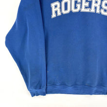 Vtg Men's Graphic Sweatshirt Rogers Grunge Boxy Relaxed Blue Size M