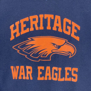 Russel Athletic Men's Sweatshirt Heritage War Eagles Sports Navy Blue Size 2XL