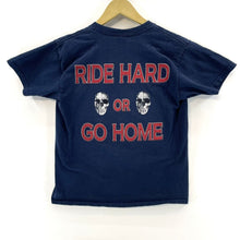 Gildan Women's T Shirt Ride Hard The Dunes USA Flag Skull Size Youth M Adult XS