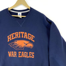 Russel Athletic Men's Sweatshirt Heritage War Eagles Sports Navy Blue Size 2XL