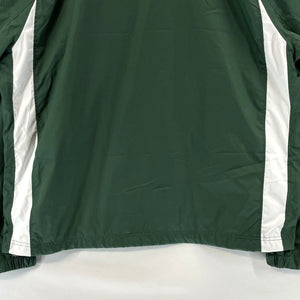 Sport Tek Men's Coach Windbreaker Pullover Saint Bede Bruins Green Size 2XL