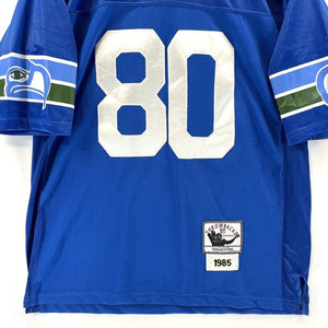 Mitchell & Ness Men's NFL Football Jersey Throwback  Seahawks 80 Largent Size 48